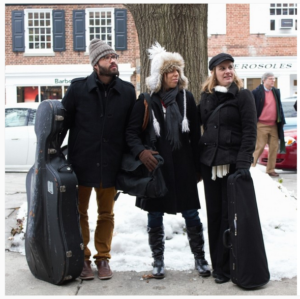 Princeton, NJ - Trilogie Trio in the cold!